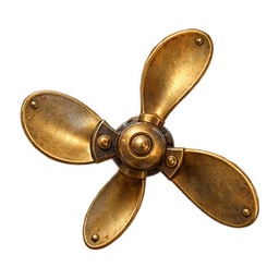 Brass propeller