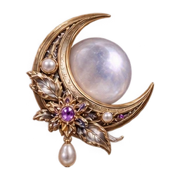 Moon brooch